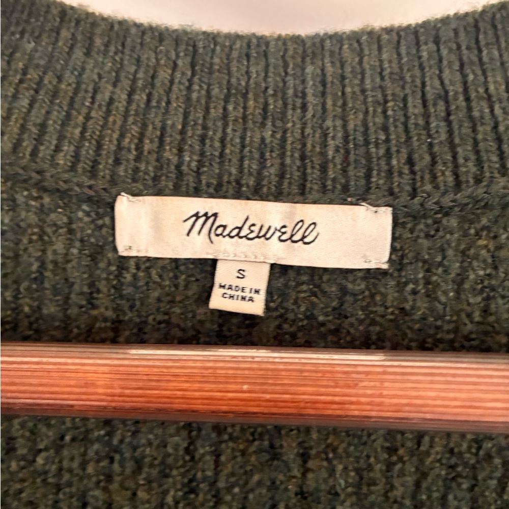 Madewell Olive Crew Neck Sweater - Picture 2 of 3